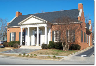 exterior of Bank of Hancock